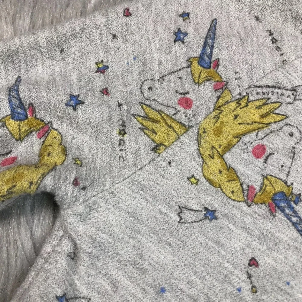 Zara Baby Girls Size 3/4 Gray Unicorn Dress